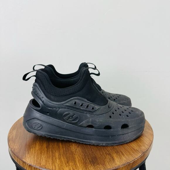 Heelys Wowza Black Clog Shoe With Wheels Youth Size 3 - Picture 4 of 10
